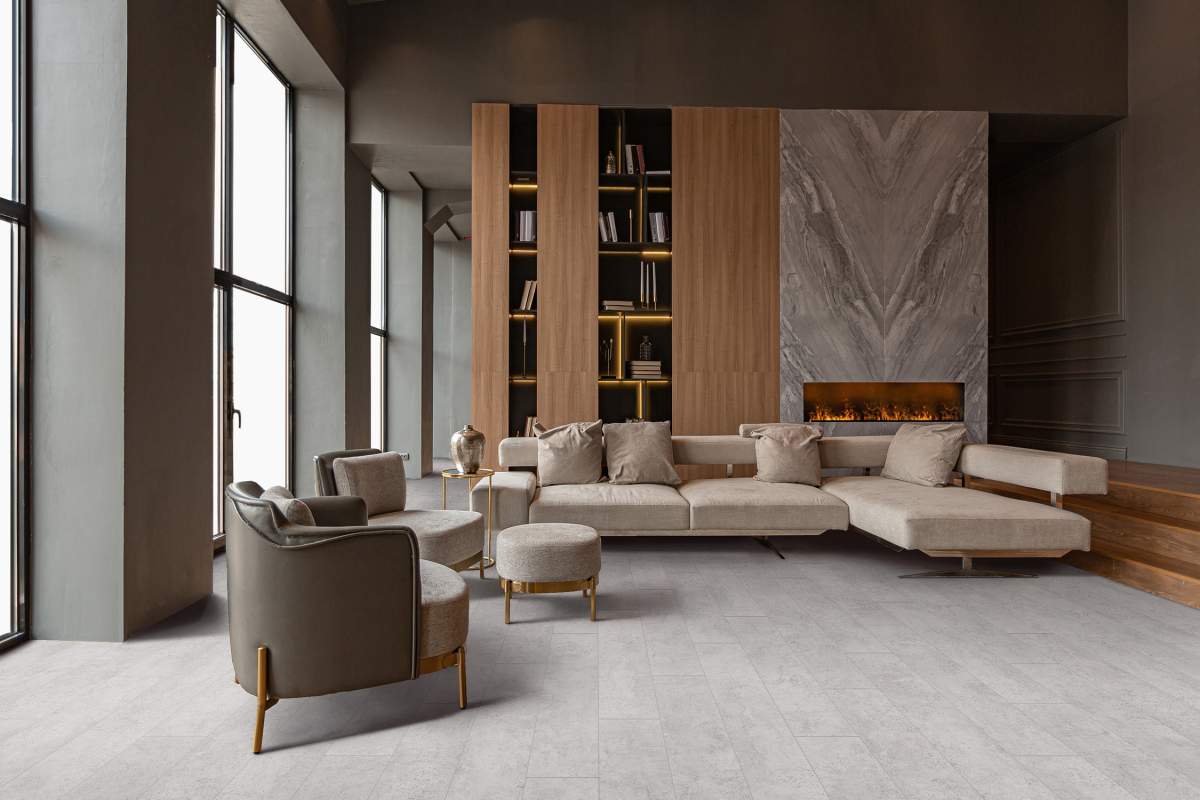 Ламинат Floorpan Lagoon Кристалл Грей 33 класс толщина 8,0 мм, с фаской (2,131 м2 в упак.)