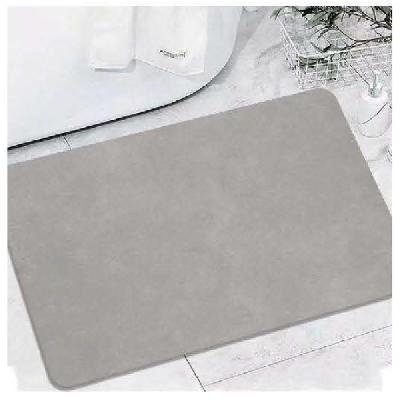 Коврик для ванной комнаты полиэстер Hefei Rubber Бретань 50*80 12503 серый
