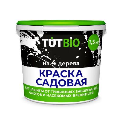 Средство от болезней на деревьях и кустарниках Краска для деревьев 1,5кг TUT bio