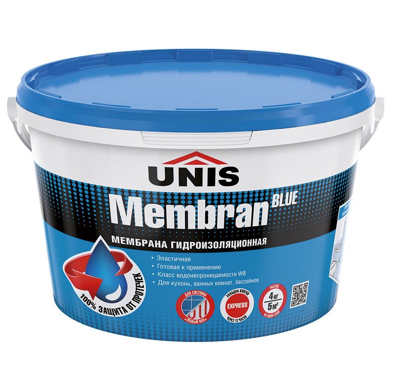 Мембрана гидроизоляционная Unis BlueMembran 4 кг