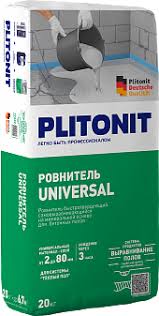 Пол наливной нивелир. Universal 4-80мм, 16кг/м2, М150, 20кг, Plitonit (48)