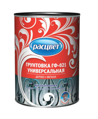 Грунтовка ГФ-021 Белая универсальная 1,0 кг Расцвет