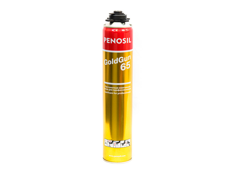 Пена монтажная Penosil Gold Gun 65 профессиональная летняя 875мл