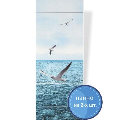 Панель ПВХ Шахты Черноморские чайки 250*2700*9 панно из 2шт