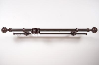 Карниз настенный Magellan Эра-28 2,4м 2-рядный пластик венге танзанийский