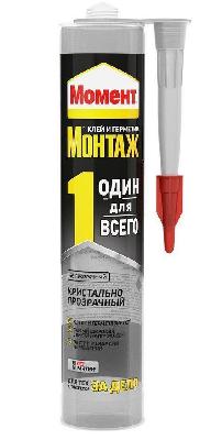Клей-герметик Монтаж Один для всего прозрачный 280г Момент