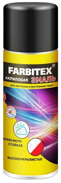 Аэрозольная краска акриловая слоновая кость 520мл FARBITEX