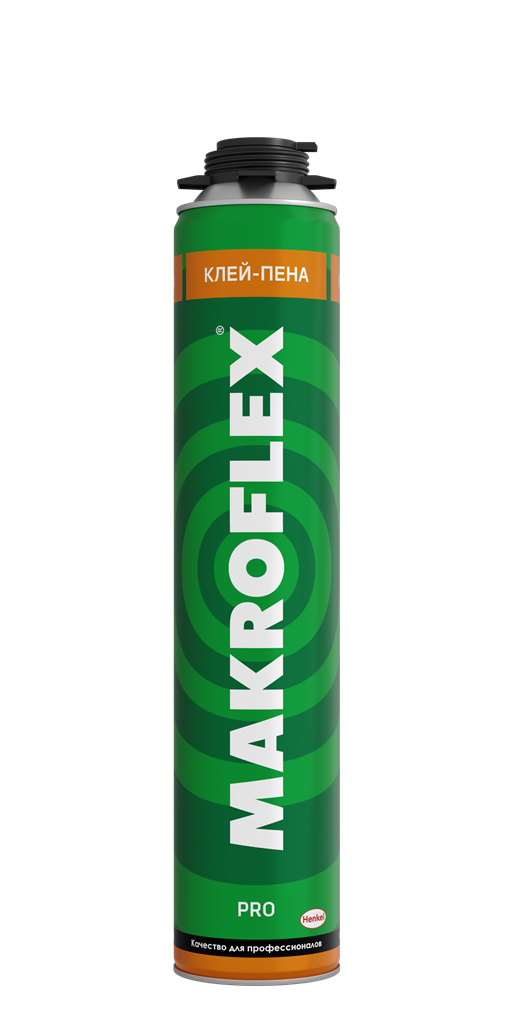 Пена-клей  профессиональная строительная 850 мл Макрофлекс