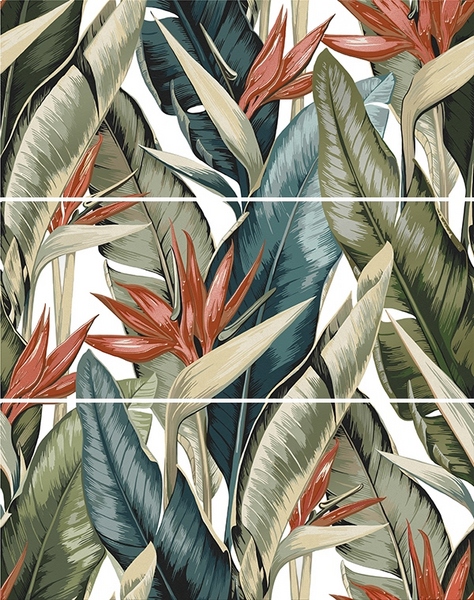Панно керамическое Gracia Ceramica Mango multi 01 600*750*9 многоцветный (3шт)