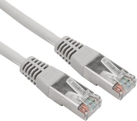 Шнур коммутационный F/UTP RJ45-RJ45 5м серый REXANT