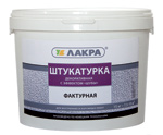 Штукатурка декоративная фактурная с эффектом "шубы" Белый 15кг Лакра