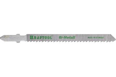 Пилки Kraftool Bi-Metall для электролобзика по твердому дереву 75x2.5 мм чистый рез 2 шт.