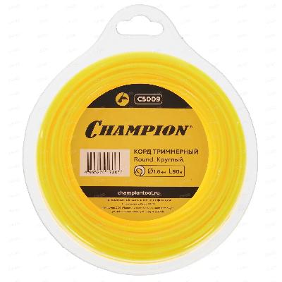 Леска для триммера 1.6мм*90м круг Champion