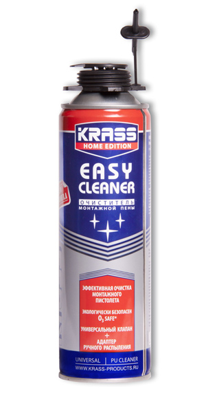 Очиститель  монтажной пены Home Edition EASY Cleaner 500 мл  KRASS