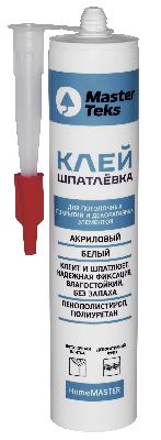 Клей-шпатлевка акриловый 400 гр белый (картридж) MasterTeks