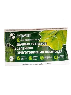 Средство для дачного туалета Биоактиватор 80гр Экономик 2000л