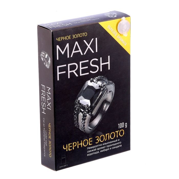 Ароматизатор под сиденье Maxifresh MF-111 "Черное золото" (100 гр),