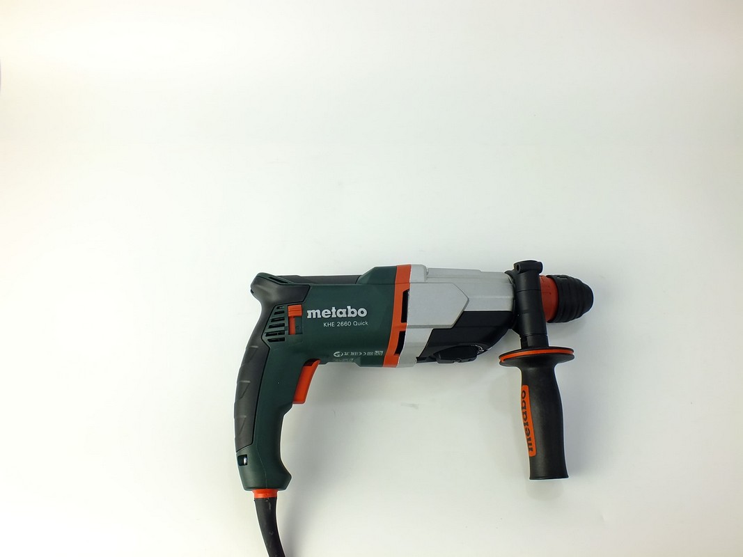 Перфоратор METABO KHE 2660 Quick, SDS+, 850 Вт, 3 Дж, 1 100 Об/мин, 4 300 Уд/мин, Кейс, 5,4 кг., 600663500