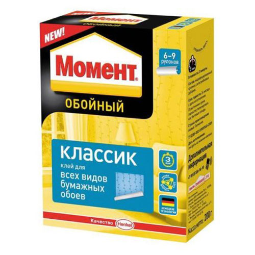 Клей обойный  Классик 200г Момент