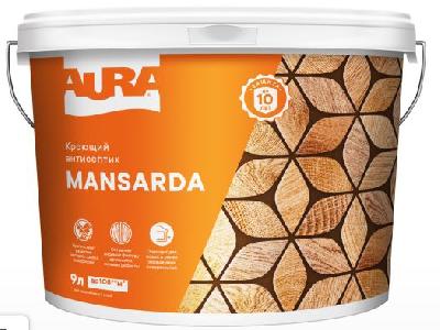 Антисептик кроющий " Mansarda" 9л AURA