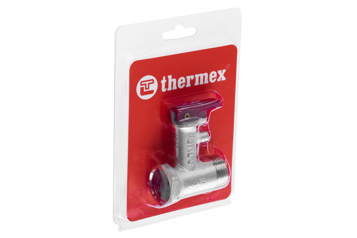 Клапан предохранительный THERMEX 1/2", 7 бар, с ручкой (блистер)