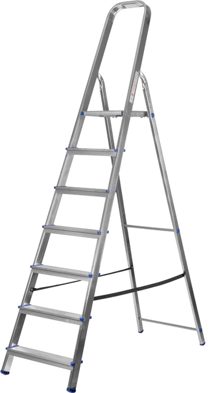 Стремянка алюминиевая 7 ст.  1,45 м, 5,3 кг STAIRS