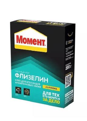Клей обойный Флизелин 200г Момент