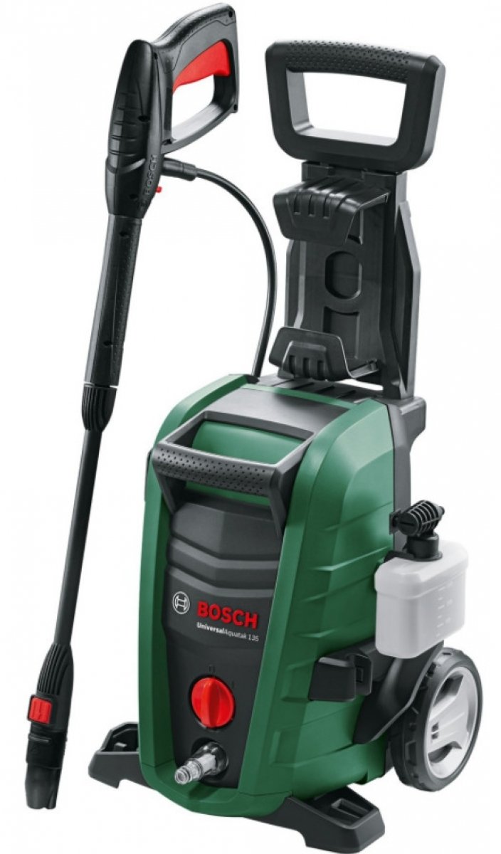 Мойка высокого давления Bosch UniversalAquatak 135, 1 900 Вт, 410 л/ч, 135 бар, Забор из/емкости, Поршни Металл, 06008A7C00