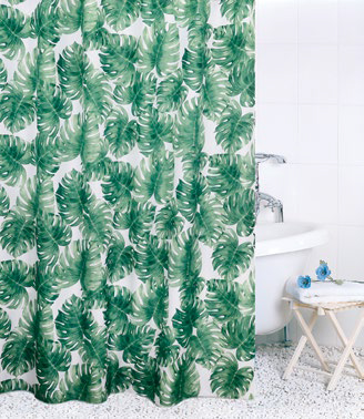 Штора для ванной полиэстер Bath Plus 180*180 ch15163 Jungle palm